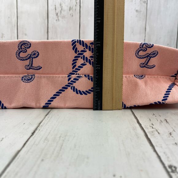NWT Estée Lauder Pink Nautical Canvas Beach Tote Travel Bag - Picture 12 of 16